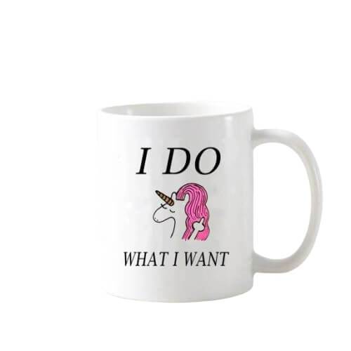"I do what I want" Unicorn Mug